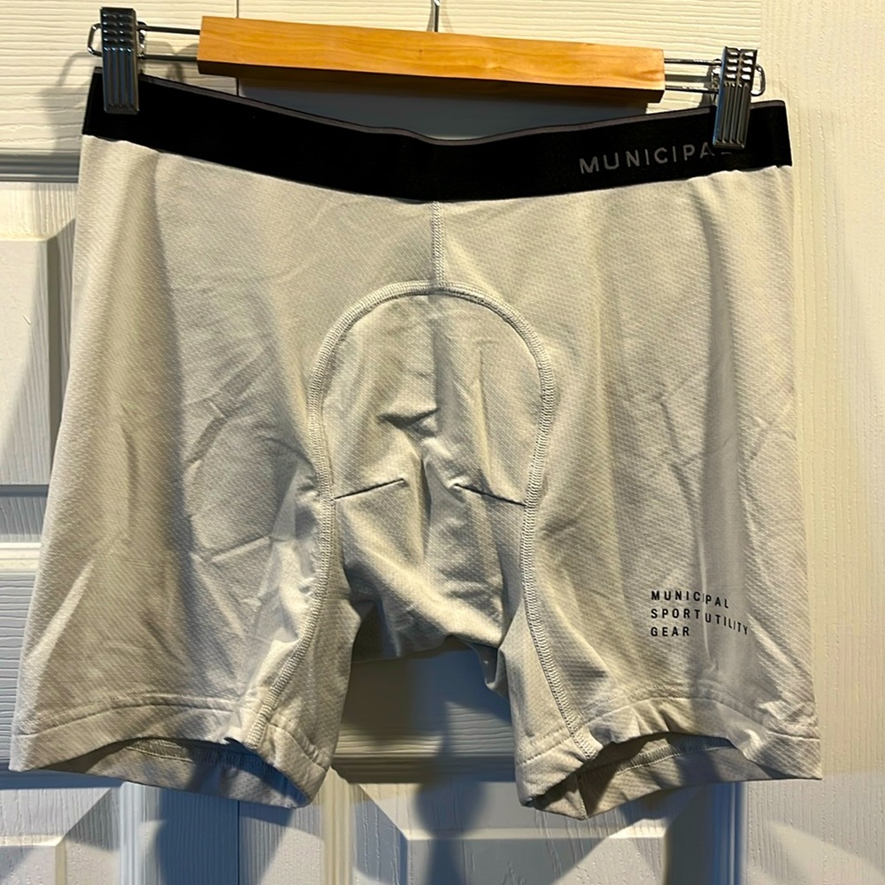 Municipal boxer briefs 6” mesh light gray medium